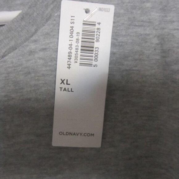 Old Navy T-Shirt Soft-Washed Gray Basic XL Tall - Picture 5 of 6